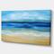 Designart - Warm Tropical Sea and Beach - Seascape Canvas Art Print
